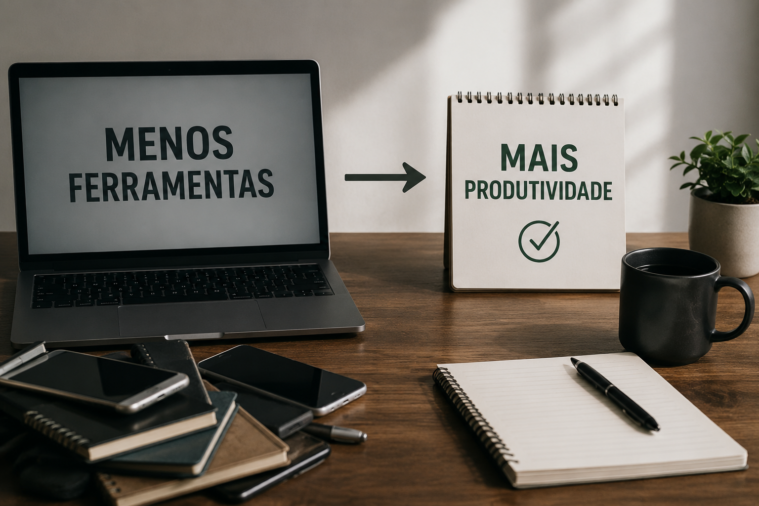 Menos ferramentas, mais produtividade